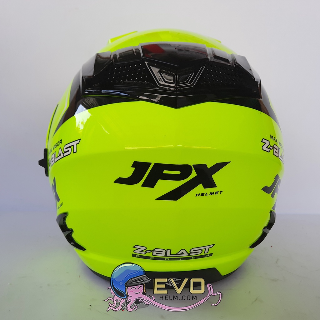 JPX_SOLID Z - BLAST - FLUO YELLOW GLOS (ONGKIR 2 KG) JPX HALFFACE JPX SEMICROSS JPX ZBLAST