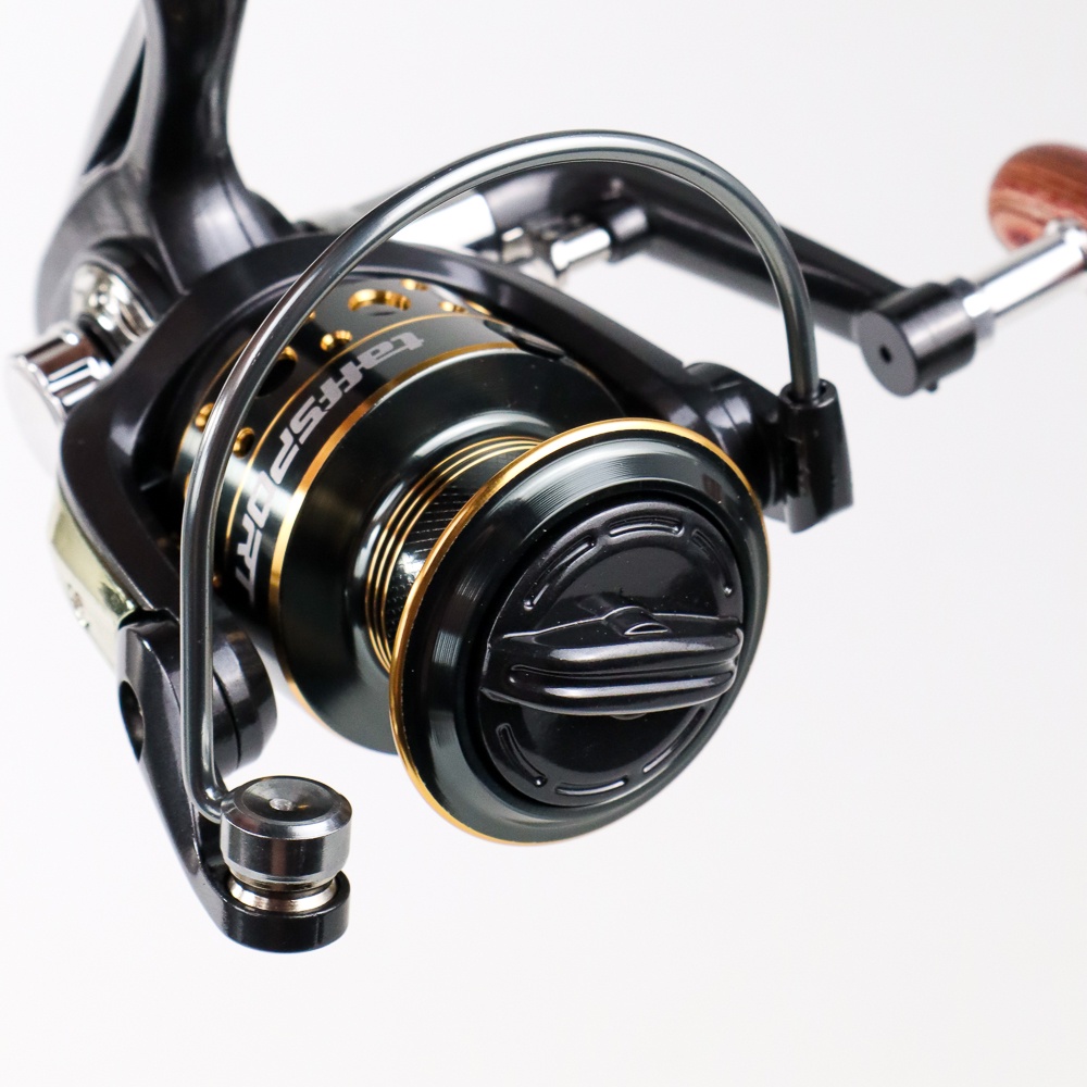 Gold Sharking NX4000 Series Metal Reel Pancing Spinning Fishing Reel 5.2:1 Gear Ratio - Black reel pancing