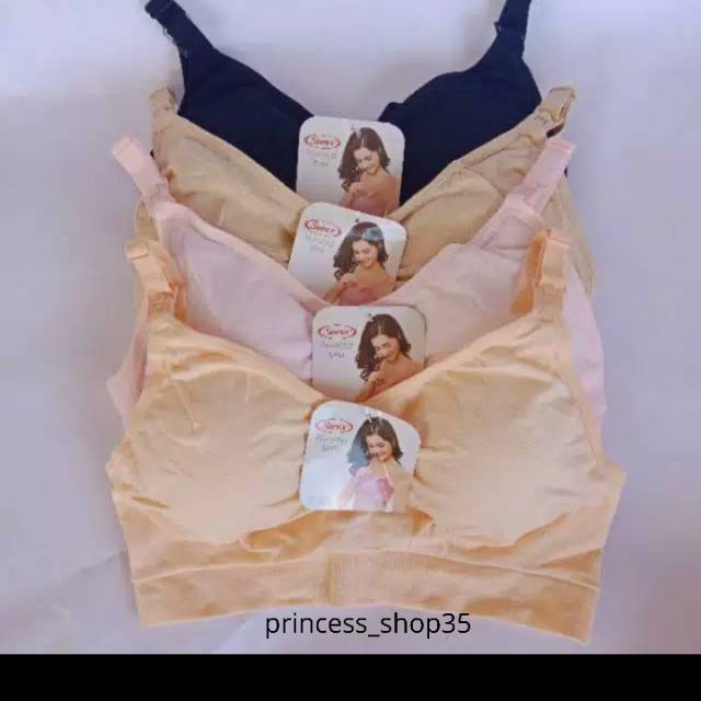 Sorex Bra Menyusui Tanpa Kawat Nursing Bra Kait 3 Setara Cup B Busa Sedang Art 8200