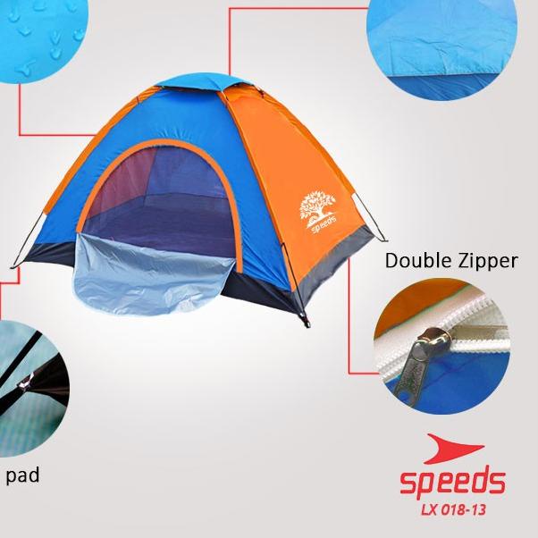 Tenda Camping Speeds 2mx1.5mx1.1m Luas 3 Orang Tenda Gunung Camo Model Dome 018-13