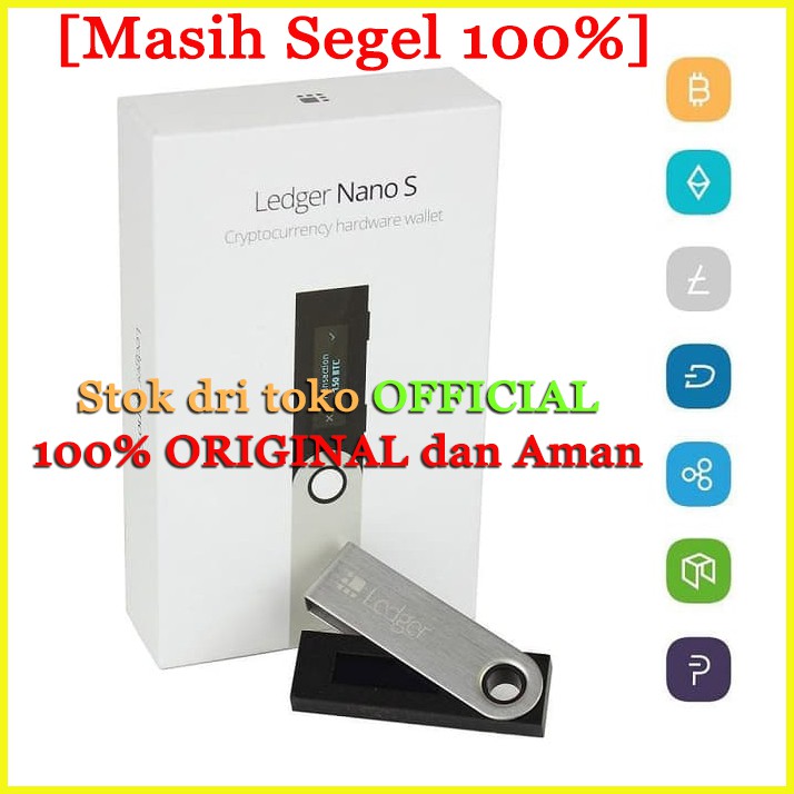 Resmi Segel Ledger Nano S Cryptocurrency Hardware Wallet Bitcoin Btc Ethereum Dompet Crypto Cold Shopee Indonesia