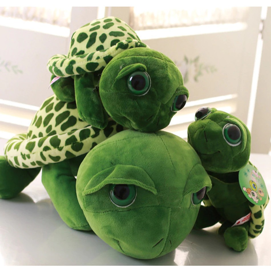 big stuffed animal turtle