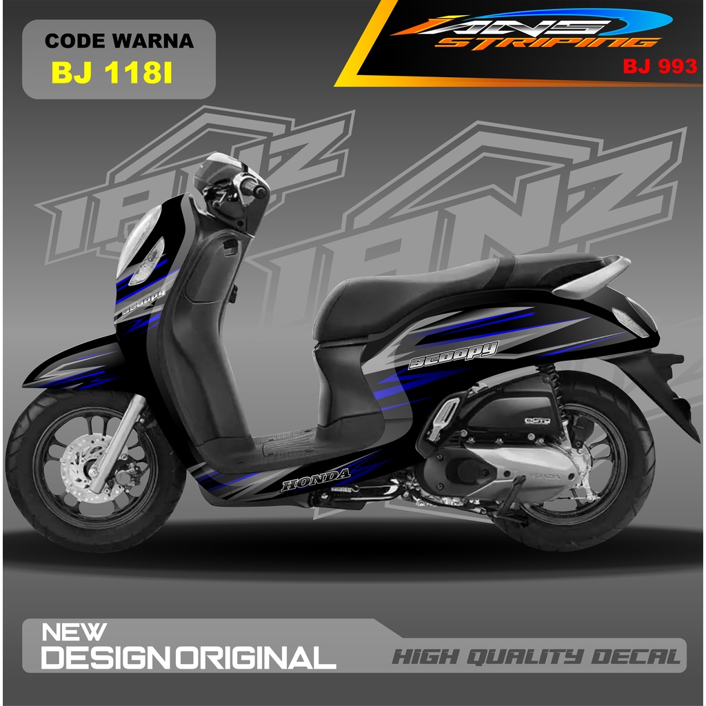 STICKER VARIASI HONDA SCOOPY FULL BODY / STICKER VARIASI SCOOPY MODEL TERBARU / STICKER ALL SCOOPY