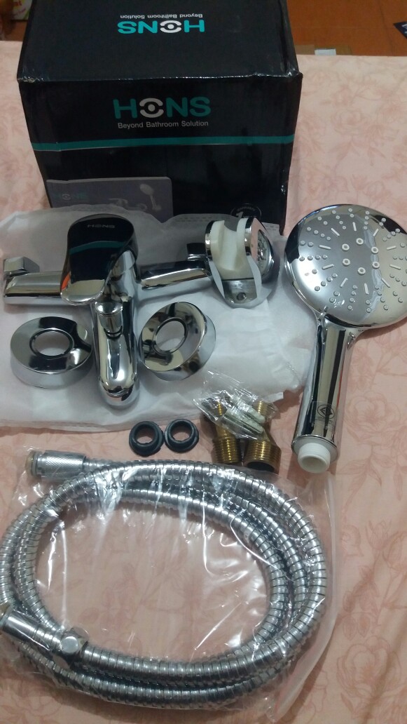 Set Komplit Kran Bathub Panas Dingin Tinggal Pasang