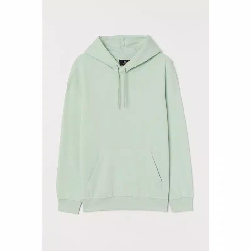 HOODIE H&M / SWEATER HOODIE BASIC HNM / SWEATER HOODIE H&M POLOS PRIA WANITA UNISEX / JAKET H&M-Green Mint