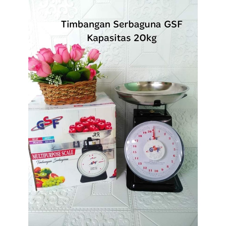 TIMBANGAN BUAH DAGANG LAUNDRY DAGING ANALOG MANUAL 5KG 10KG 15KG 20KG / TIMBANGAN BESI GSF / TIMBANGAN SERBAGUNA GSF 4305 5KG / GSF 4310 10KG / GSF 4315 15KG / GSF 4320 20KG