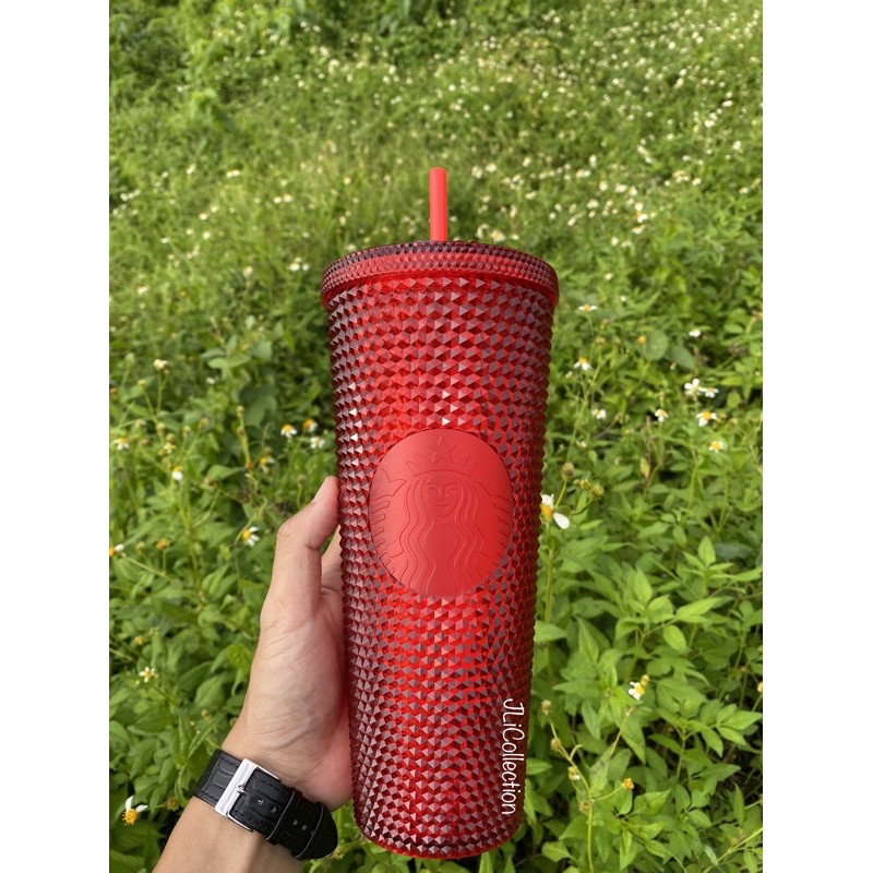 Starbucks China Red Studded Cold Cup