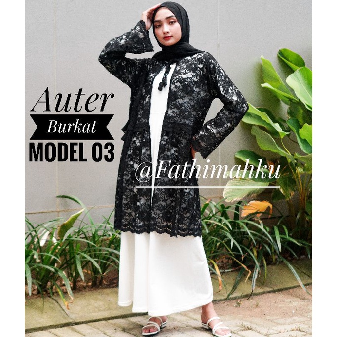 Auter Burkat Lengan Panjang/Blazer Burkat/Gardigan Gamis