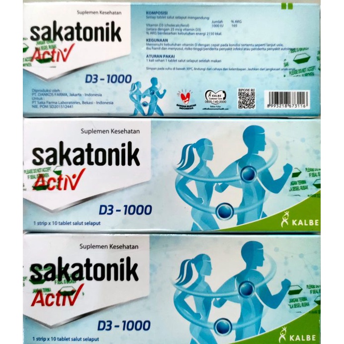 sakatonik activ D3 1000iu 1strip 10tab