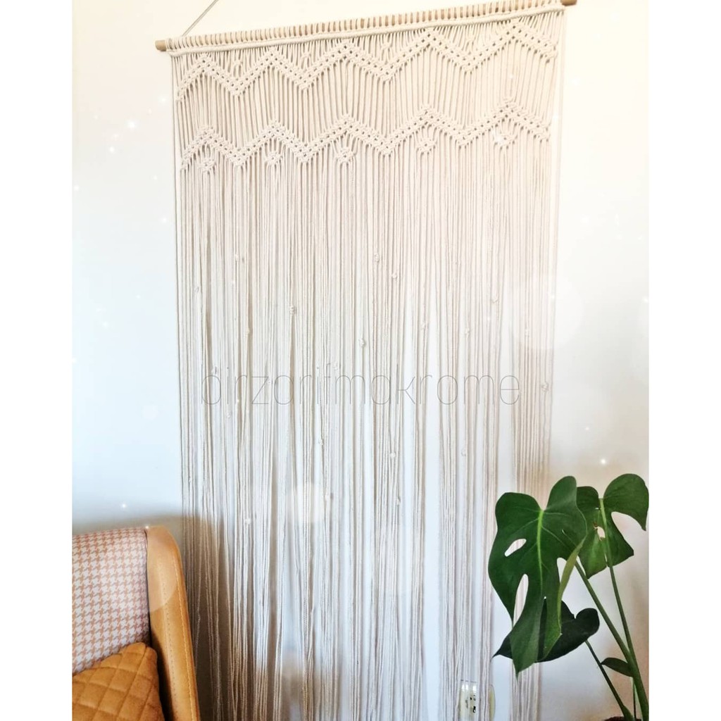 Tirai macrame / macrame curtain / gorden / Tirai pintu / Tirai jendela / Home decor / vintage