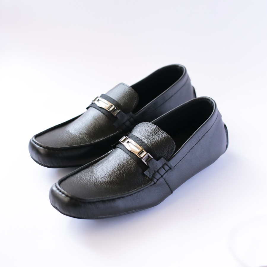 NEW !! Sepatu Pria Keren Terlaris Kulit Untuk Kerja Kantor Formal Slop Slip On dan Casual Santai