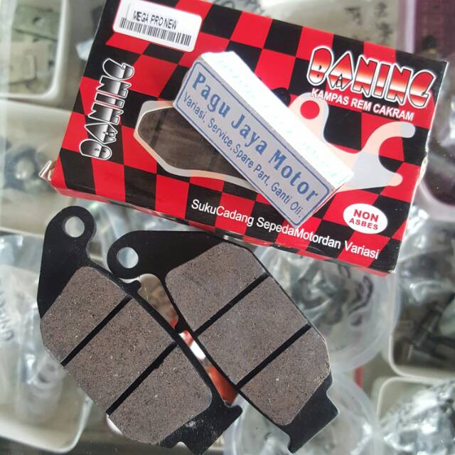 Disc pad kampas kanvas rem cakram belakang honda new mega pro