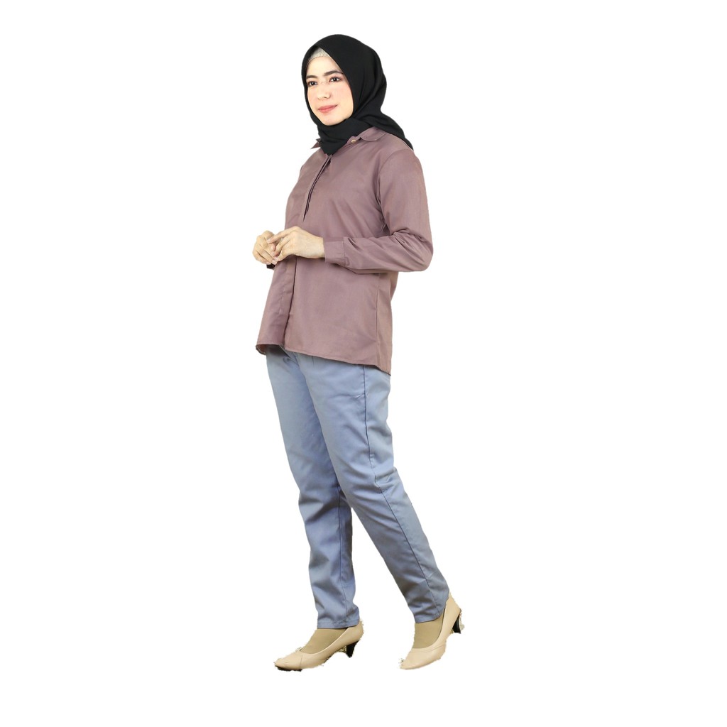 Kemeja Toyobo jumbo/kemeja basic polos Ld 110cm Ld 120 cm-Jumbo latte