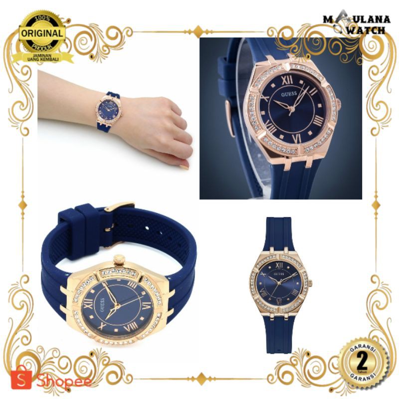 JAM TANGAN PRIA WANITA | RANTAI | KULIT | KARET | MURAH | WANITA [GUESS GW0034L4] STRAP SILIKON