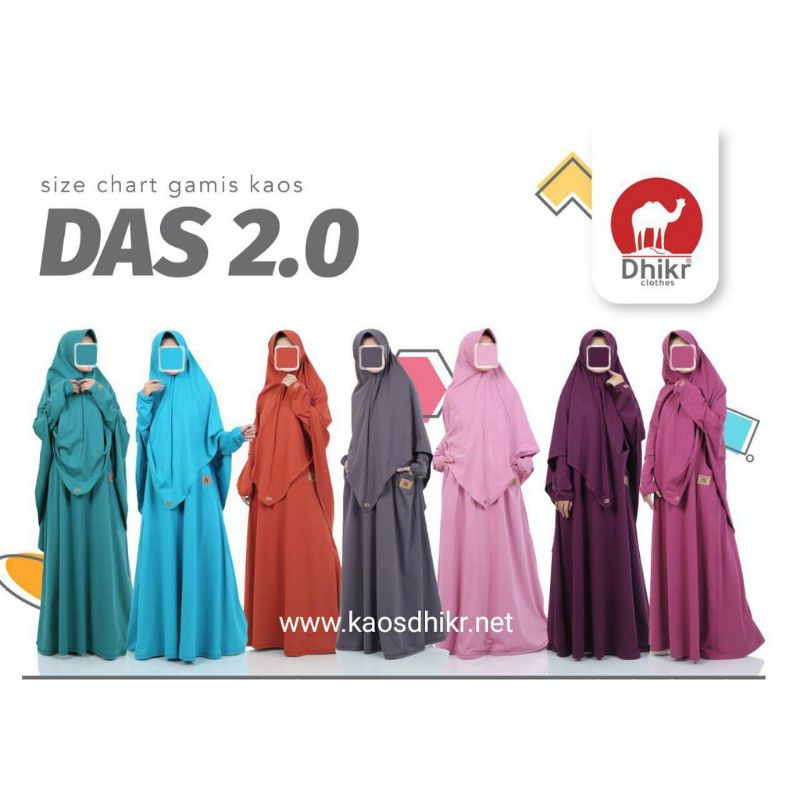 Gamis Syari Dhikr DAS 2.0 Terbaru Casual Kekinian