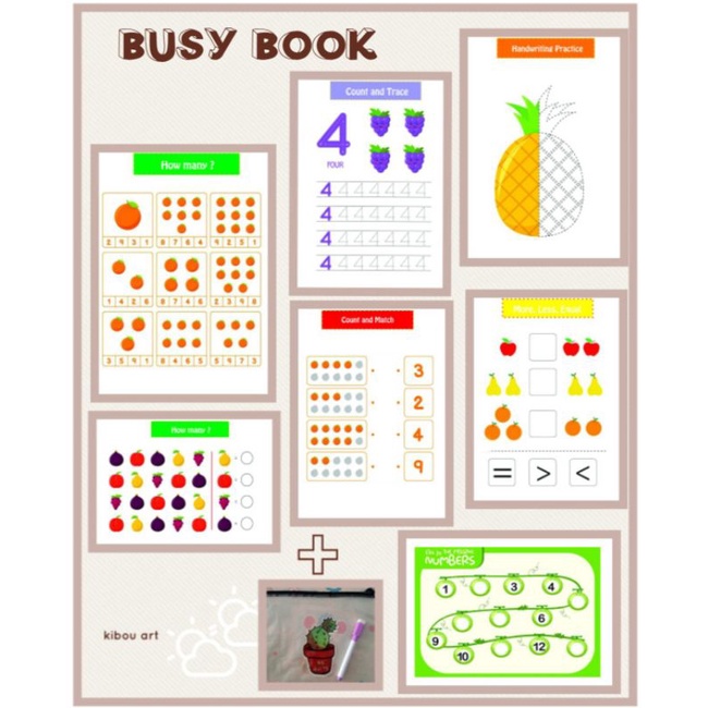 

Busy Book / Buku Aktivitas Anak / Worksheet / Activity Book