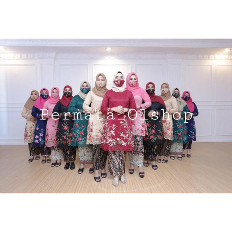 Kebaya Tunik Brukat Bordir / Kebaya Pesta / Kebaya Modren / Kebaya Pesta / Kebaya Wisuda / Kebaya