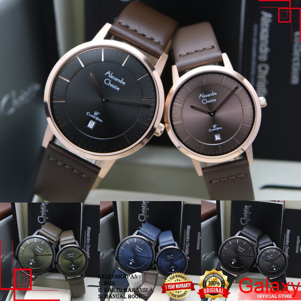 ALEXANDER CHRISTIE COUPLE ORIGINAL JAM TANGAN ALEXANDRE CHRISTIE COUPLE