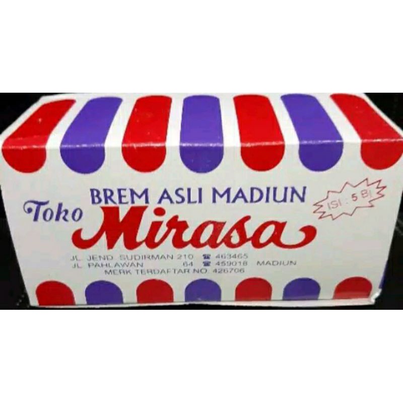 

Brem Madiun Merk Mirasa isi 5 batang