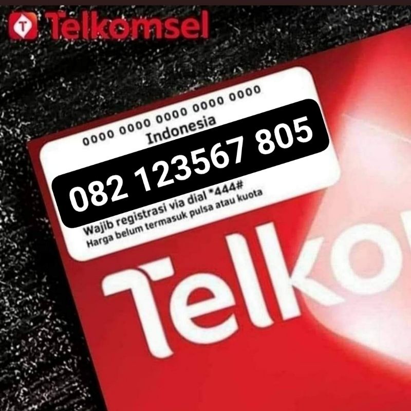 Nomor Cantik Telkomsel Simpati Seri Naik BOS 4G LTE 082 123567 805