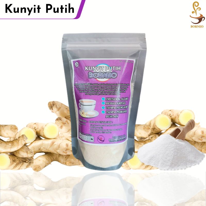 

Kunyit Putih Borneo 250gram/Kunyit putih bubuk instan | Rempah Banua