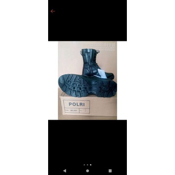 Sepatu pdl jatah polri/polisi/sabhara / sepatu pdl polri/polisi