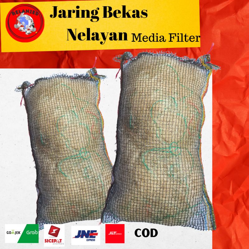 JARING IKAN BEKAS NELAYAN KOLAM KOI MEDIA FILTER