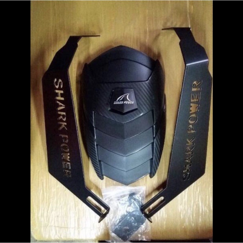 mudguard shark power xabre r15 r25 vixion universal motor - mudguard penahan lumpur universal motor