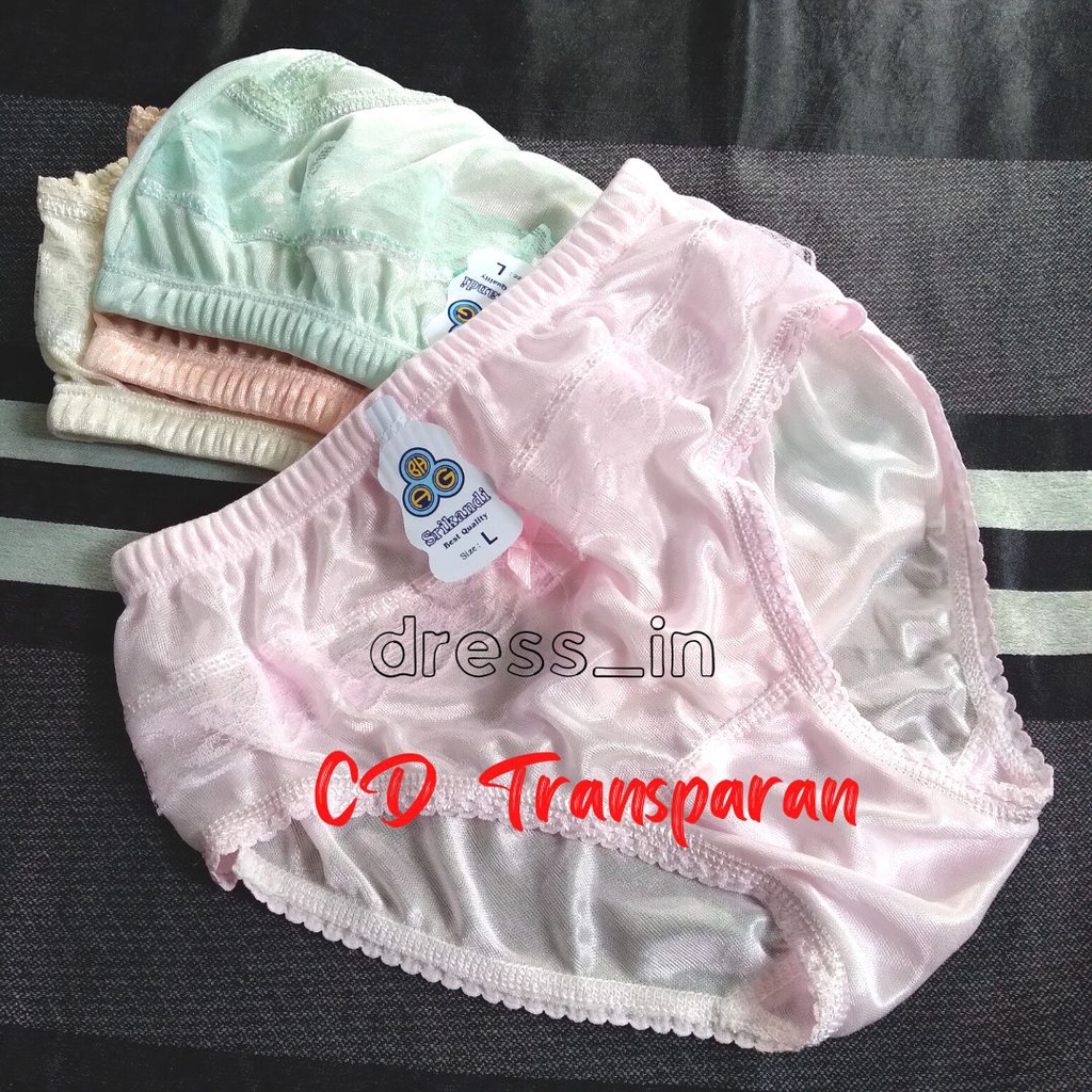 6 Pcs Cd Wanita Transparan / Celana Dalam Transparan