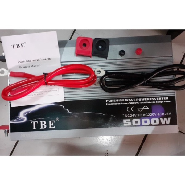 Promo Power Inverter TBE Pure Sine Wave 5000w 24V PSW 5000 watt 5000watt Limited