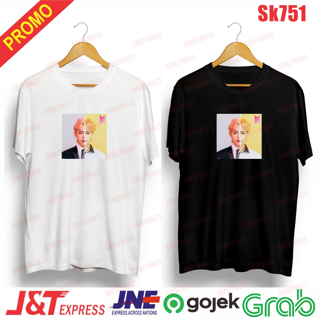 murah!!! kaos KPOP member v taehyung break sk751 unisex combed 30s