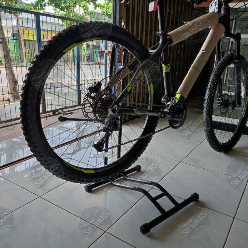 Standar L Bike Stand Jagang Parkir Display + Hook Hanger Sepeda RB MTB Lipat Minion Mini