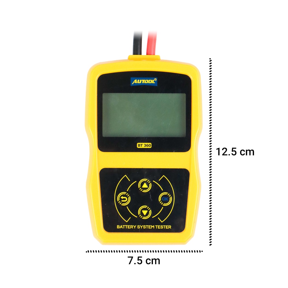 G8i Alat Pengecek Baterai tester baterai aki mobil motor 12v 2000cca autool bt360 - yellow Or-i