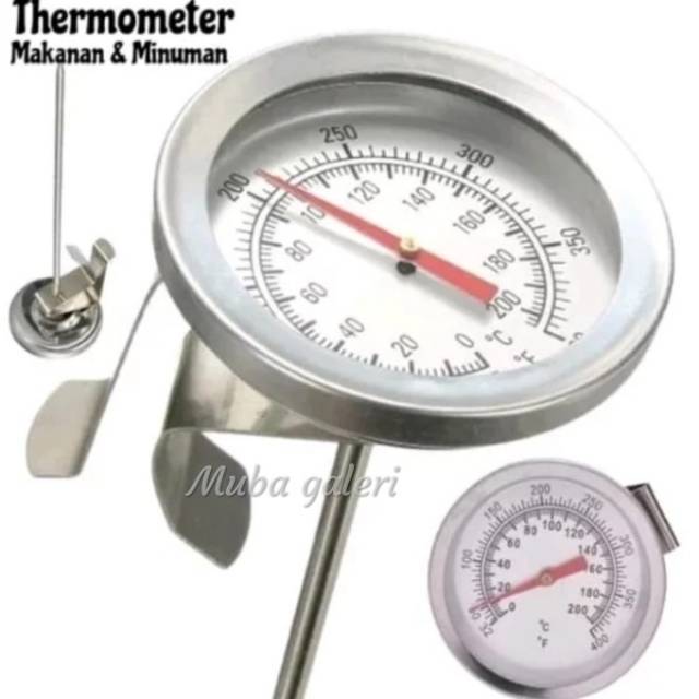 THERMOMETER MASAK MEKANIK UKUR SUHU PANAS MAKANAN &amp; MINUMAN DAN MINYAK GORENG PANAS