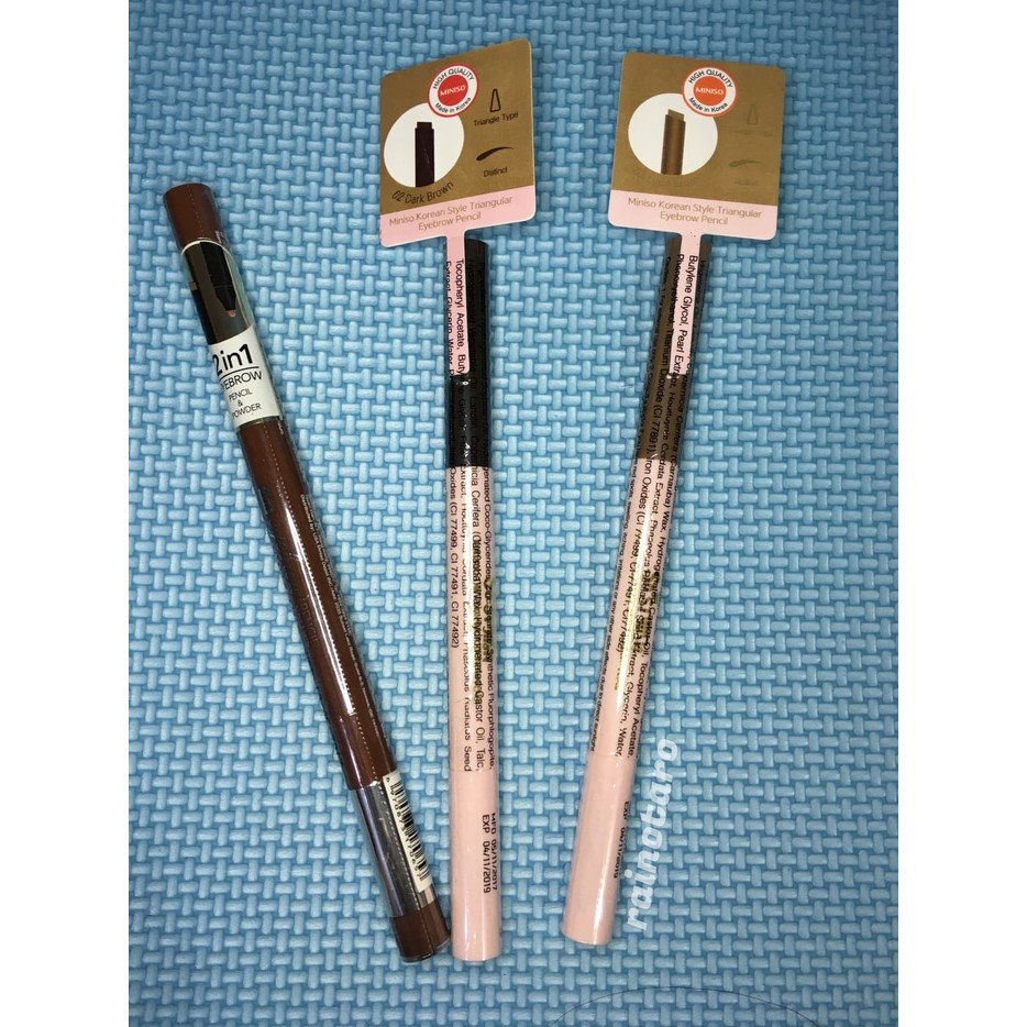 Pensil Alis Miniso 3D Eyebrow Shopee Indonesia