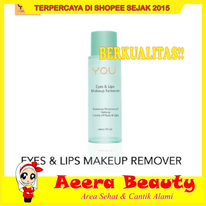 

GRATIS ONGKIR!! YOU Eyes and Lips Makeup Remover 90ml / Y.O.U Penghapus Make Up AK0134