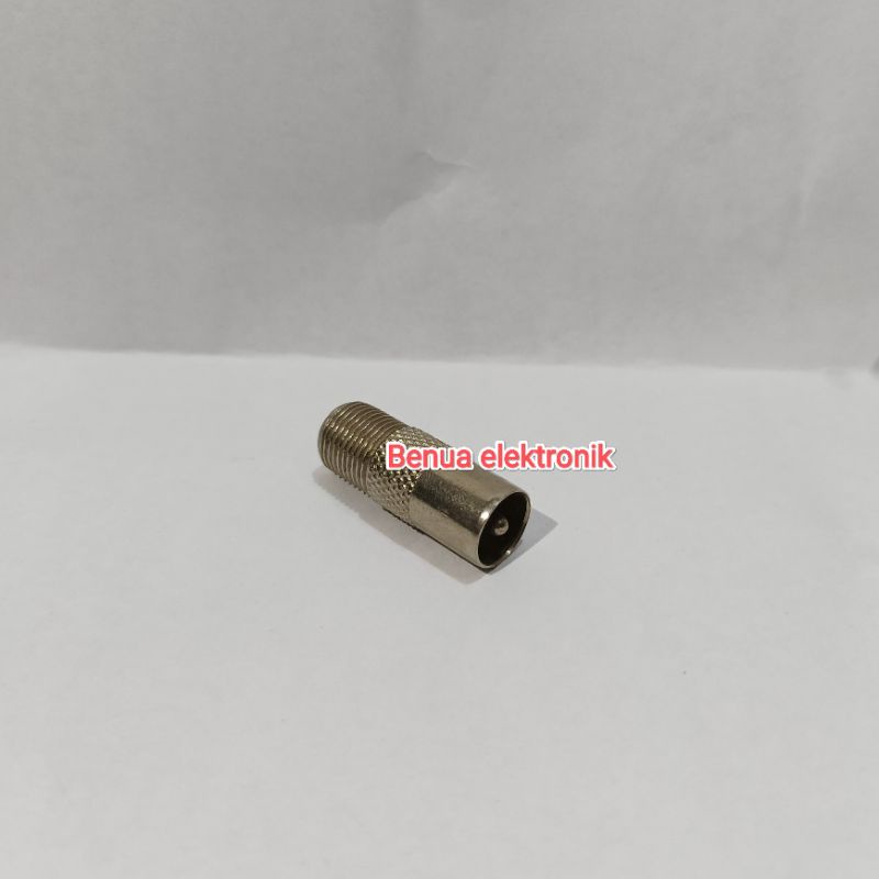 Promo konektor jack sambungan kabel  antena tv f Jek jack besi u receiver parabola cctv LNBF