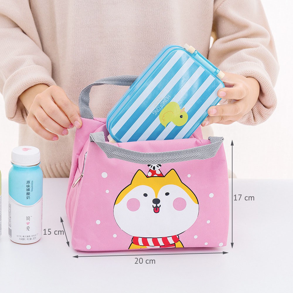 MM-115 Lunch Bag Cooler Bag Motif Lucu/Tas Tahan Panas dan Tahan Dingin/Tas Bekal Makan Siang