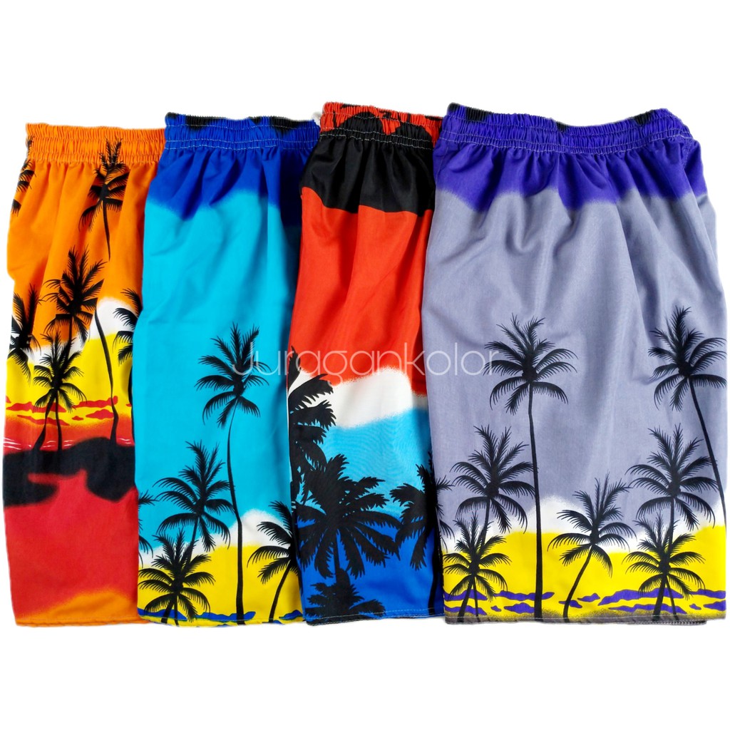  Celana  Pendek  Pantai Wanita Motif Surfing  SURF  Shopee 