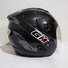 HELM GM INTERCEPTOR SOLID DOUBLE VISOR GUN METALIC