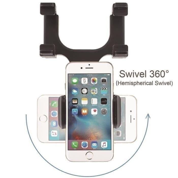 360° rearview miror phone holder