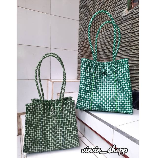 Tas Wanita/ Tas Anyaman Jali/ Tas Anyam Plastik / Tas Jinjing Plastik Candy Colour