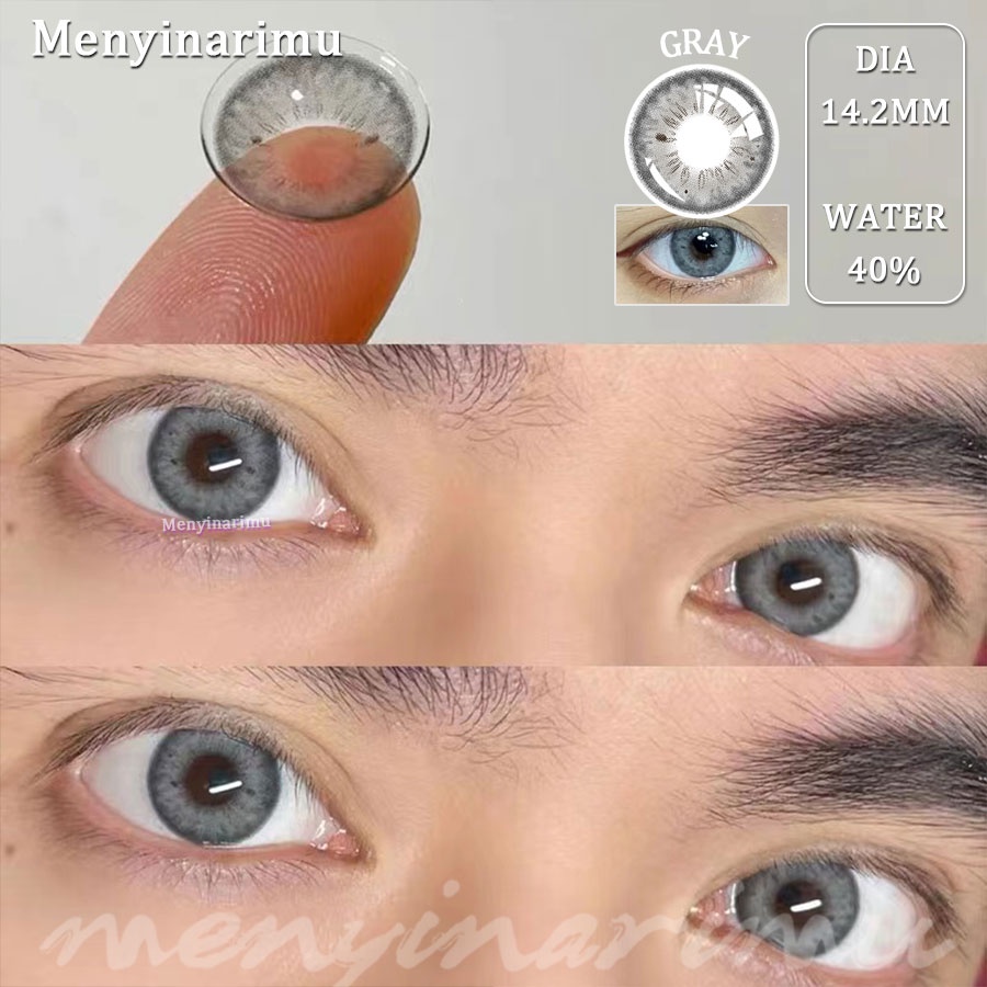 (COD)Menyinarimu Softlens Minus(-1~-6) BLACKSPOT Softlens Lensa Mata Penuh Gaya Dan Cantik Softlens Brown Warna Lensa Kontak Soflen 2022 New Dubai Import Premium Big Eye Gray Exoticon Softlen