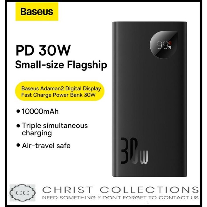 Powerbank Baseus Adaman2 Fast Charging 30W Quick Charge Type C Pd