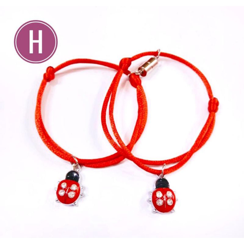 2pcs sepasang gelang soulmate//gelang couple//gelang persahabatan