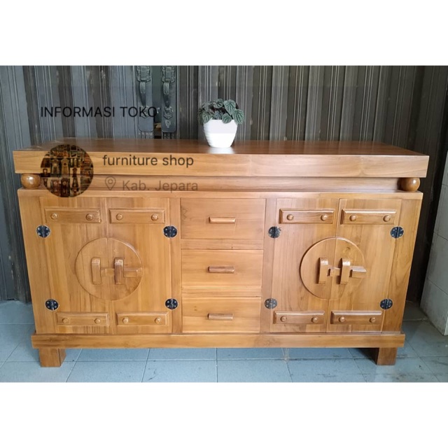 Bufet calang 150cm kayu jati