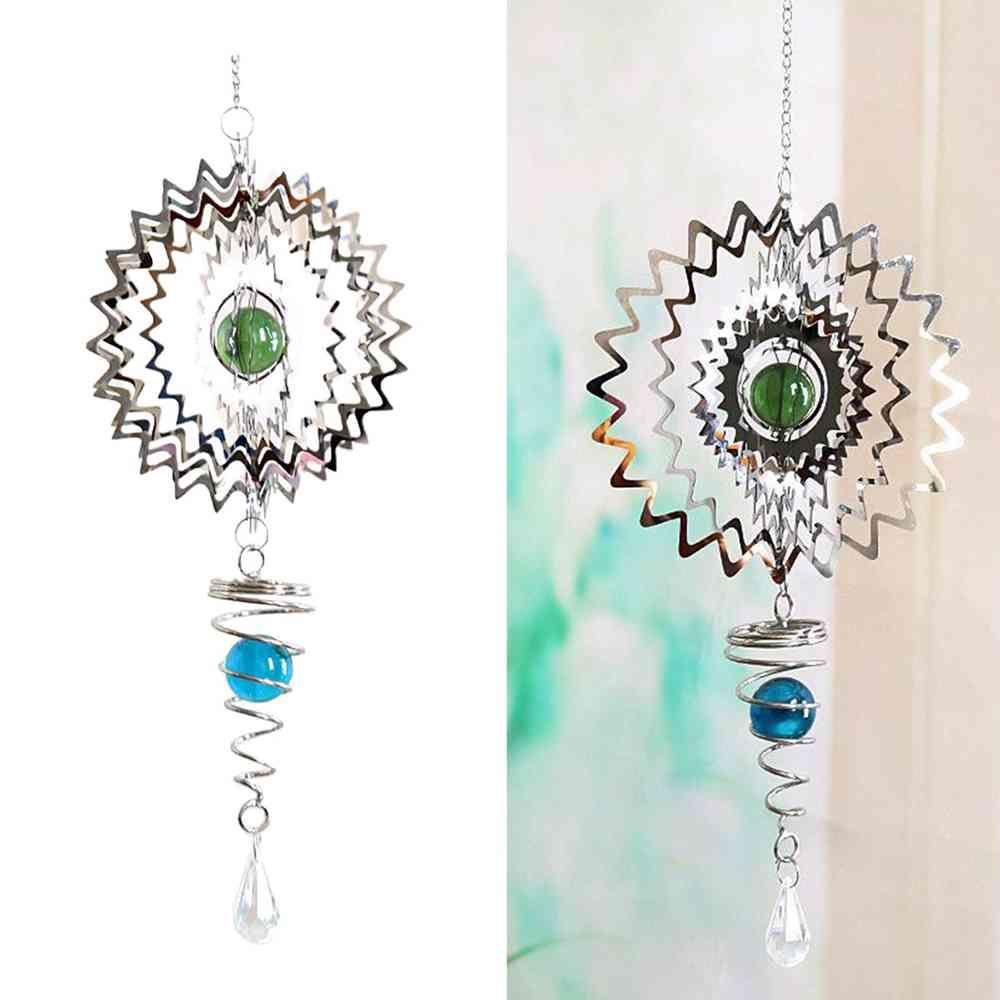 Solighter Wind Spinner Rumah Taman 3D Hollow Out Wind Chime