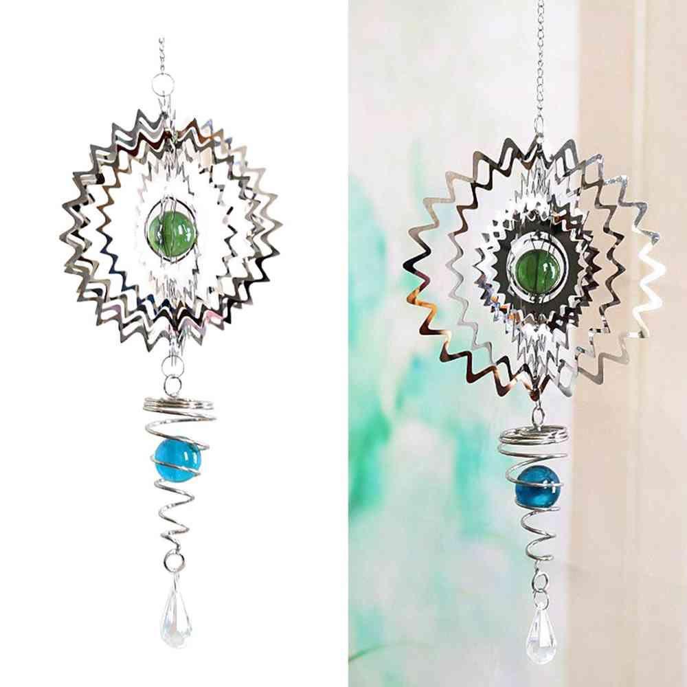 Solighter Wind Spinner Rumah Taman 3D Hollow Out Wind Chime