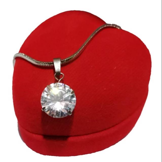 Kalung Diamond Permata Bulat Wanita