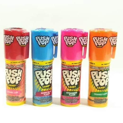

504Oekh Permen Push Pop / Permen Bentuk Lipstick / Push Pop Fruit Candy 14G - Orange 6J4727iyfi